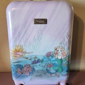 Disney Animators Collection Little Mermaid Kids Suitcase - Purple and Blue